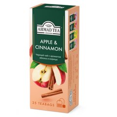 Черный чай с ароматом яблока и корицы