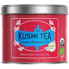 Чай KUSMI TEA RUSSIAN MORNING N°24 (Цейлонский и ассамский черный чай), банка (100 гр)