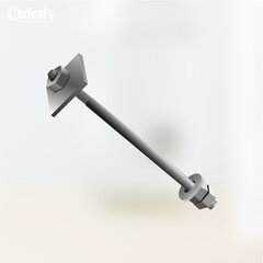 64х2080 2.1 Фундаментный анкерный болт ГОСТ 24379.1-80(2012), 09Г2С, Резьба1 170, Резьба2 170, Заготовка Круг 65