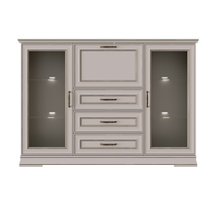 Тумба-витрина с подсветкой FLORENCIA