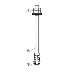 Фундаментный болт ГОСТ 24379.1-2012 тип 6,1