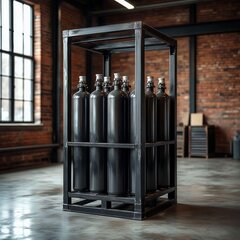 Паллета евроконтейнер для двенадцати газовых баллонов 40/50 л ПБП-01