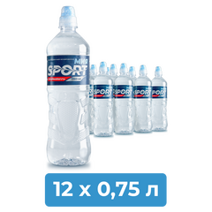Вода питьевая МИЯ 0,75 л (ПЭТ) негазированная СПОРТ (12 шт.)