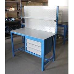 Верстак со стальной столешницей 1500X600 мм