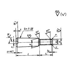 Болт ГОСТ 15163-78 (конические повышенной точности)