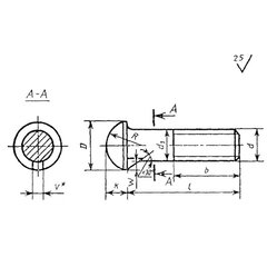 Болт ГОСТ 7783-81 (с полукруглой головкой и усом класса точности С)