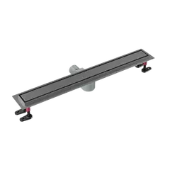 Металлический душевой трап (оружейная сталь, под плитку)