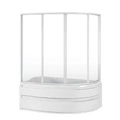 Шторки для асимметричных ванн