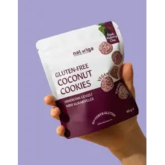 Кокосовое мини-печенье без глютена (черная шелковица и чиа) (40 г.)