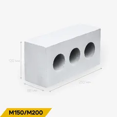 Кирпич силикатный пустотелый утолщенный рядовой М200