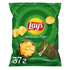 LAY'S Картофельные чипсы Зеленый лук 37 гр