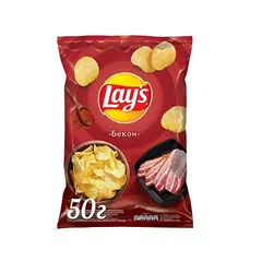 LAY'S Картофельные чипсы Бекон 50 гр