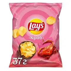 LAY'S Картофельные чипсы Краб 37 гр