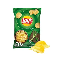 LAY'S Картофельные чипсы Зеленый лук 50 гр