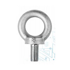 Рым-болт М16.099 ГОСТ 4751-73 (Цинк)