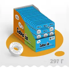 Освежающее драже «LOVE IS…» в форме кольца со вкусом мяты в блистерной упаковке