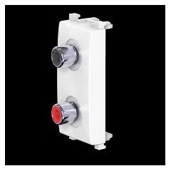 Антибактериальная аудио розетка 2хRCA CADUCEUS ALING EXPERIENCE для скрытой проводки