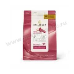 Розовый рубиновый шоколад RUBY 47.3%, 2.5 кг. BARRY CALLEBAUT