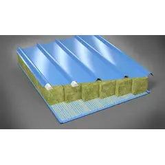 Сэндвич-панель стеновая кровельная с односторонним лакокрасочным покрытием 225 мм