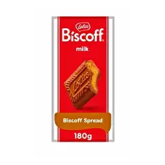 Молочный шоколад LOTUS BISCOFF MILK CHOCOLATE SPREAD с печеньем 180г