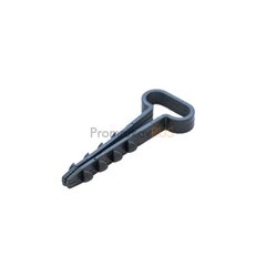 Дюбель-хомут для плоского кабеля 5-10 мм черный