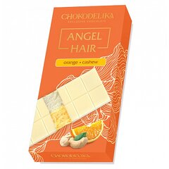 Шоколад белый "ANGEL HAIR" с начинкой апельсин-кешью 150г*16шт