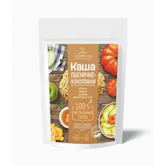 Каша пшенично-конопляная с яблоком, тыквой, клюквой и Алтайским медом