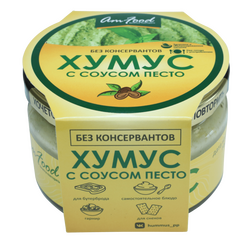 Хумус с соусом песто, 200 г