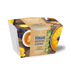 Каша кукурузно-кедровая с кунжутом, черникой и Алтайским медом