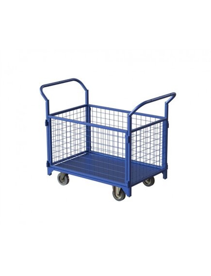 Платформенная тележка с сетчатыми бортами ТС1