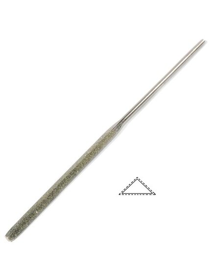 Надфиль алмазный треугольный равнобедренный