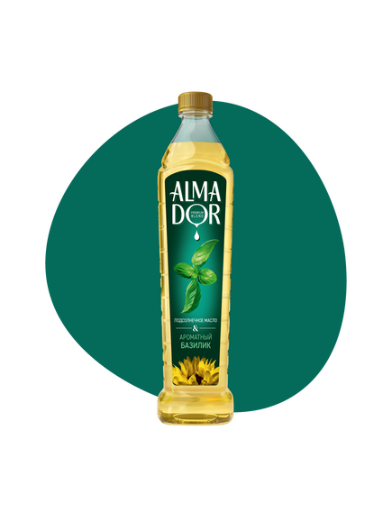 Подсолнечное масло & ароматный базилик ALMADOR