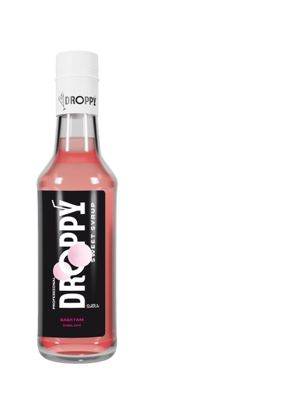 Сироп Бабл гам 0.25Л стекло "DROPPY"