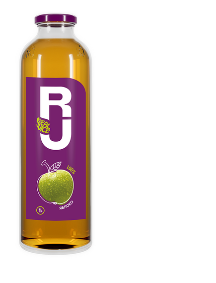 Сок Яблоко 1Л стекло "RJ"