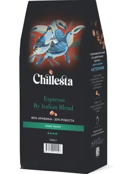 Кофейная смесь в зёрнах (80% арабика / 20% робуста) ESPRESSO BY ITALIAN BLEND