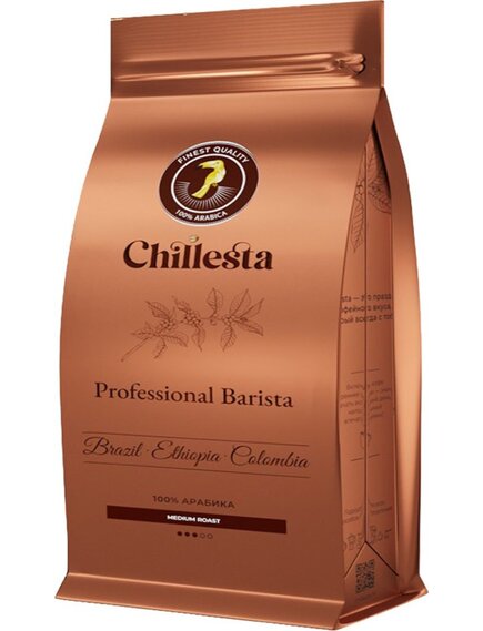 Кофе в зернах PPOFESSIONAL BARISTA Бразилия, Эфиопия, Колумбия (100% арабика) MEDIUM
