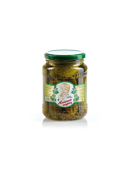 Огурцы маринованные ГОСТ "Мишкин огурец" 6-9см