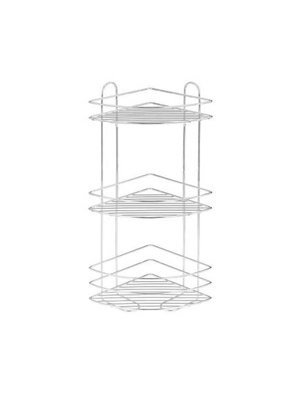 Полка для ванной угловая Лидер, хромированная