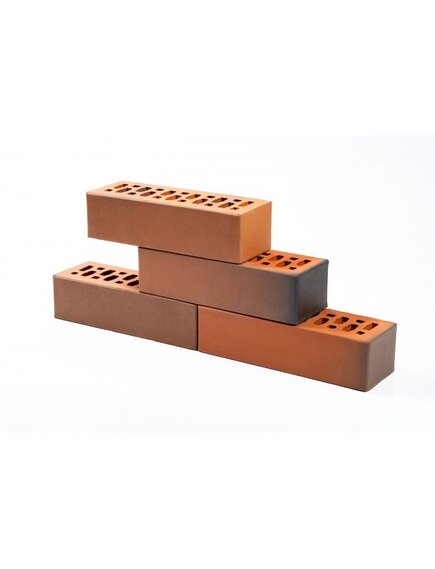 Кирпич клинкерный лицевой "Баварская кладка" 0,7 НФ (евроформат), гладкий