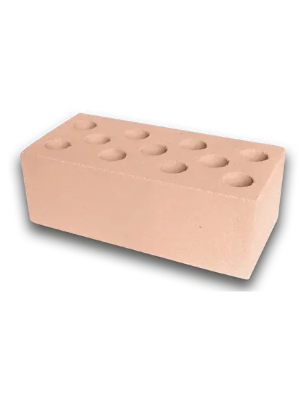 Кирпич полуторный пустотелый оранжевый