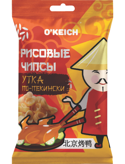Рисовые чипсы со вкусом " Утка по-пекински " 70 г