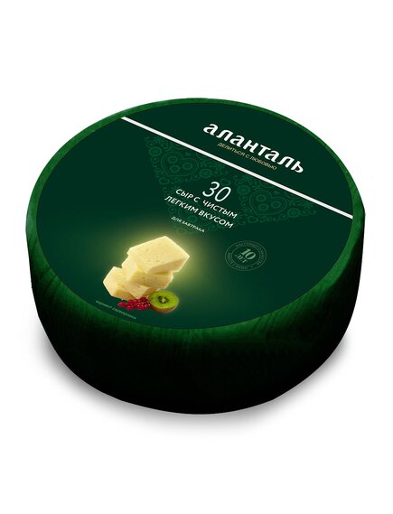 Сыр Аланталь №30, 35%, 0,5 цилиндра 1,1кг