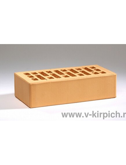 Кирпич лицевой керамический одинарный абрикосовый М175 ГОСТ 530-2012