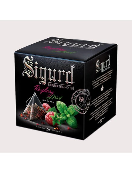 Чай SIGURD черный RASPBERRY & MINT