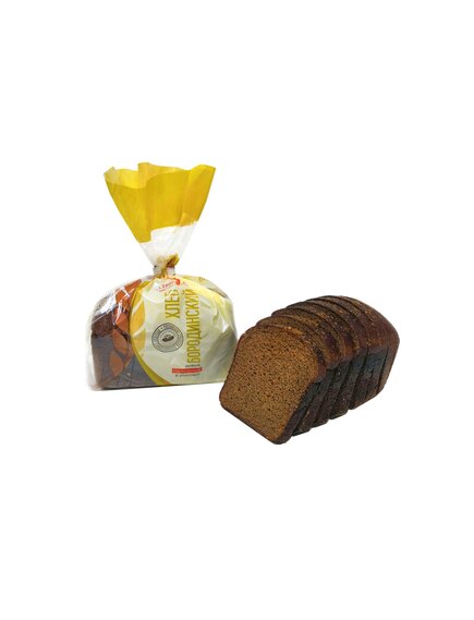 Хлеб «Бородинский новый» нарезанный в упаковке, 0,35 кг