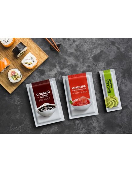 Порционный пакетированный соевый соус 30 мл