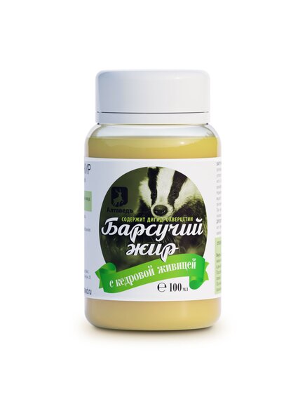 Барсучий жир с кедровой живицей