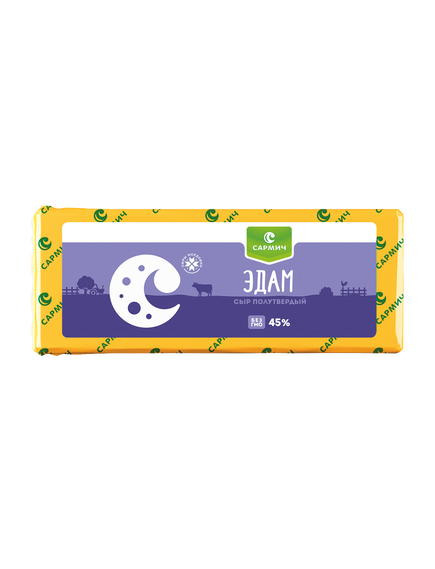 СЫР ПОЛУТВЕРДЫЙ Эдам 45%