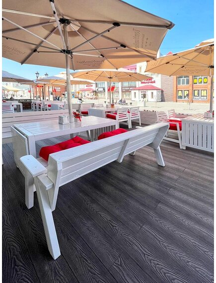 ЗОНТ С ЦЕНТРАЛЬНОЙ ОПОРОЙ НА АЛЮМИНИЕВОЙ СТОЙКЕ