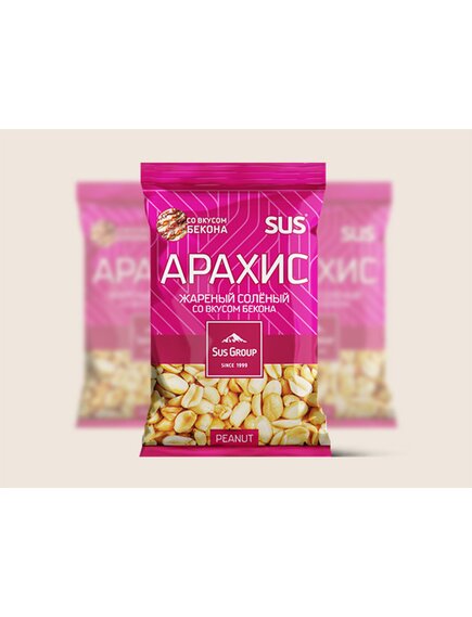 АРАХИС ЖАРЕНЫЙ СОЛЕНЫЙ СО ВКУСОМ БЕКОНА